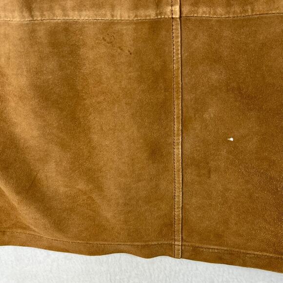 Del Mare 1911 Men's Size 48 Brown Long 100% Leather Coat Made in Italy - Picture 4 of 15